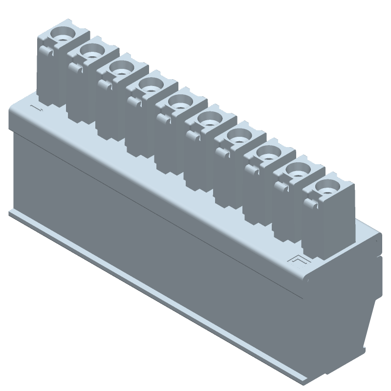 10 Pos Terminal Block, 3.81mm Pitch, 11A, 300V, Screw, Cable Mount