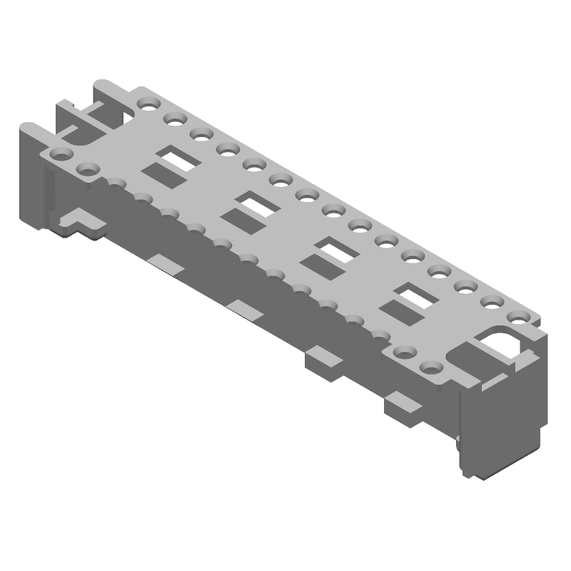 30 Pos Wire-to-Board Connector Holder, Straight, 3A, 125V