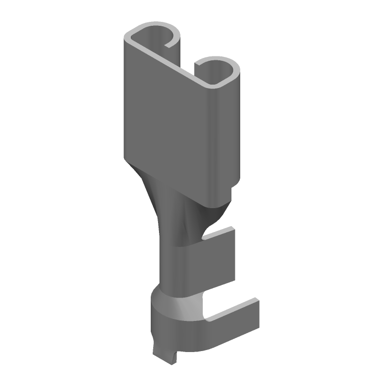 Quick Disconnect Terminal 14-18AWG Brass RCP 19.58mm T/R