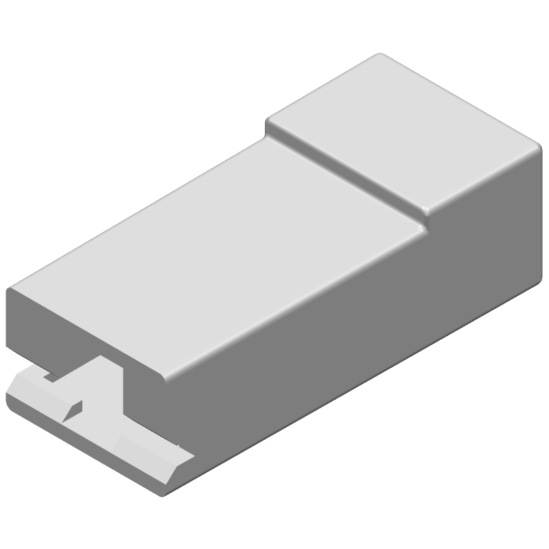 Conn Housing RCP 1 POS Crimp ST Automotive Package