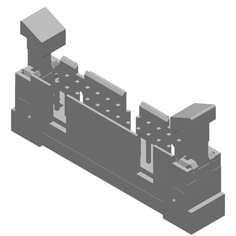 24 Pos 2.54mm Pitch Shrouded Header, Male Pin, Solder, Vertical