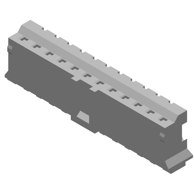 12 Pos 2mm Crimp Wire Housing, Female Socket, 3A, 250V