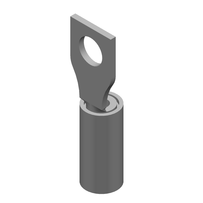 Insulated Spade Terminal, 16-22AWG, Copper, Tin, 300V, Red