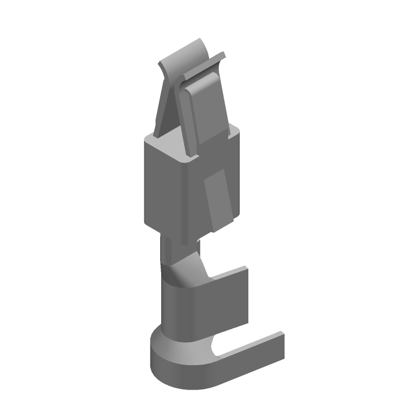 Female Signal Crimp Connector, Tin Plated Copper Alloy, 13-17AWG