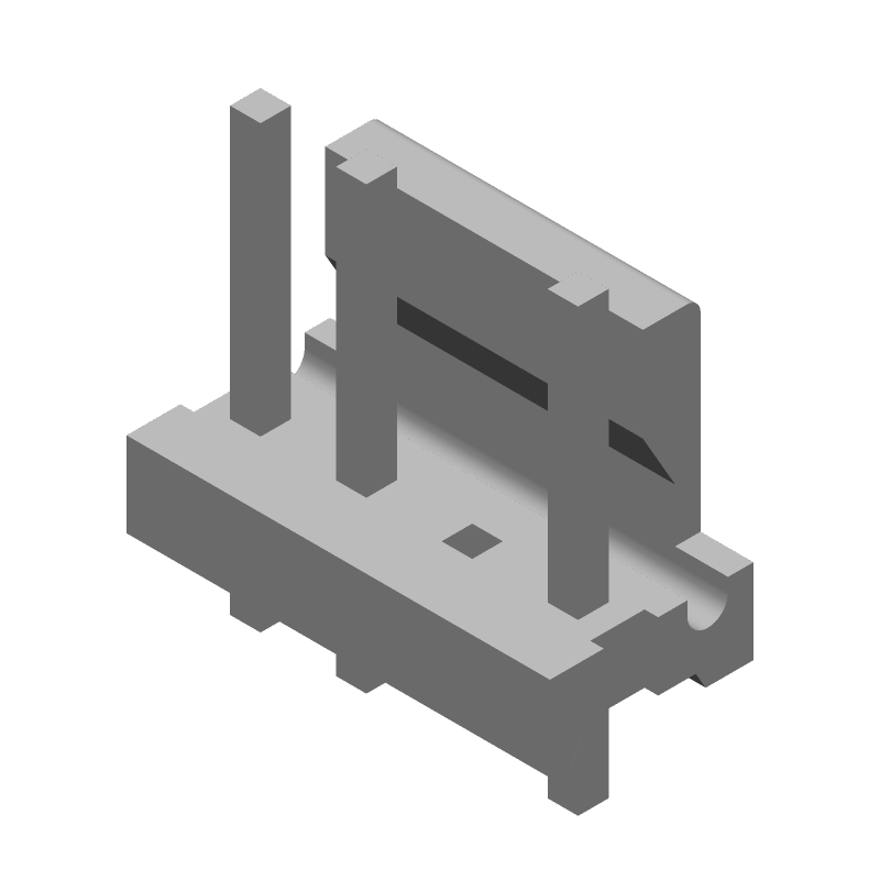 4P MTA-156 Header, 7A, 600V, Straight, Through Hole