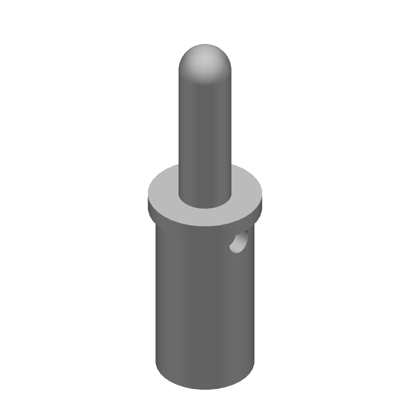 35A Power Pin Contact, Crimp, Silver, 8AWG, UL