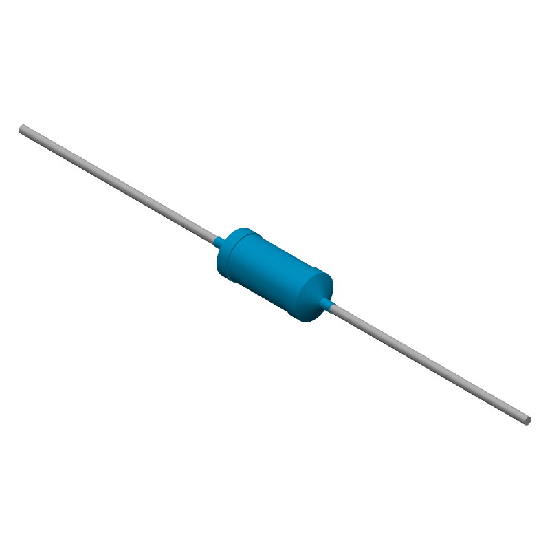 499kR 1% 0.5W Metal Film Resistor, 3.5kV, Axial, Through Hole