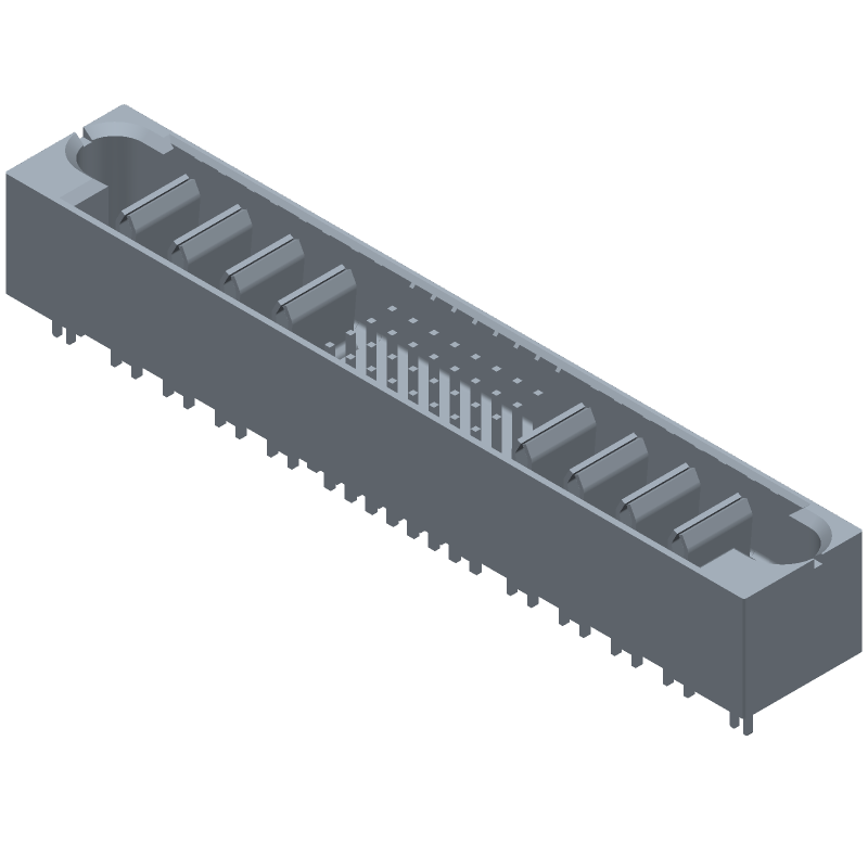 8P/32S Board-to-Board Header, 42A, Press-Fit, Thru-Hole