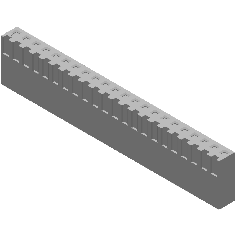 22 Pos Wire Housing, 3.96mm Pitch, Crimp Socket, 6.5A, 250V, UL94 V-0