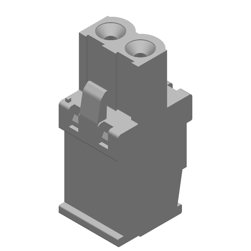 2 Pos Terminal Block, 15A, 300V, 5mm Pitch, Screw, Cable Mount