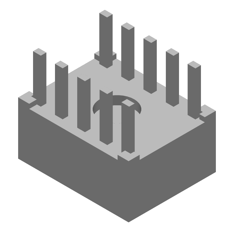 Conn Power Tap RCP 10 POS 2.54mm Press Fit ST Thru-Hole 10 Terminal 1 Port Loose