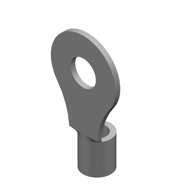 Ring Tongue Terminal 10-12AWG 25.5mm 13.5mm Tin Loose Piece