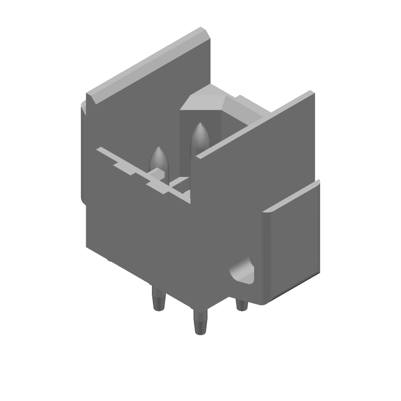 4 Pos 9A MR Header, Wire-to-Board, Male, Gold, Through Hole