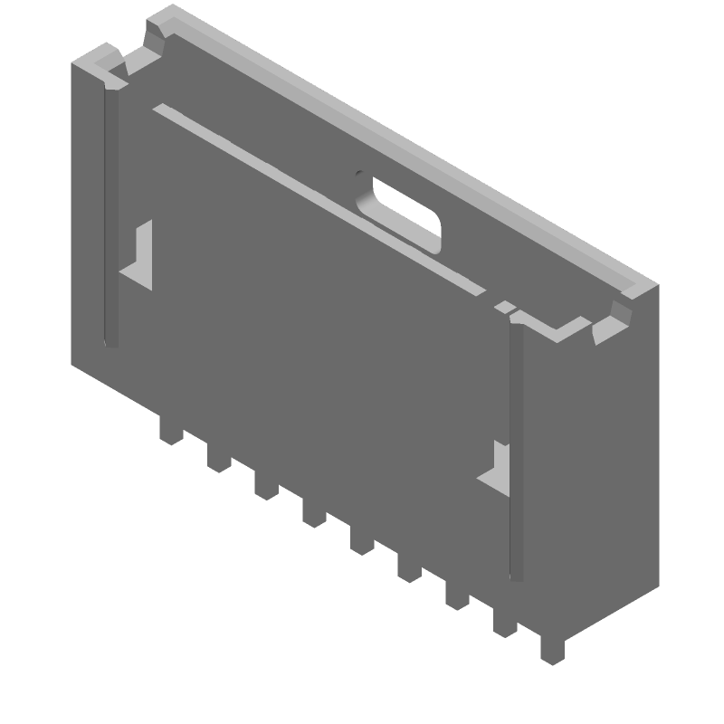 9 Pos 2.54mm Shrouded Header HDR, 3A, Gold, Thru-Hole