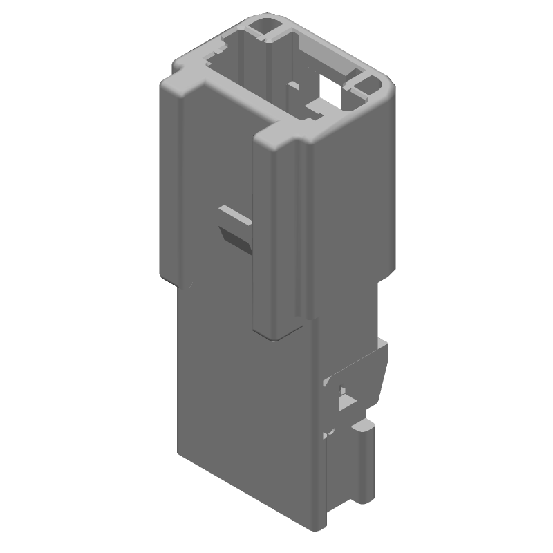 4 Pos Crimp Wire Housing, 2.2mm Pitch, Straight, Female, PBT