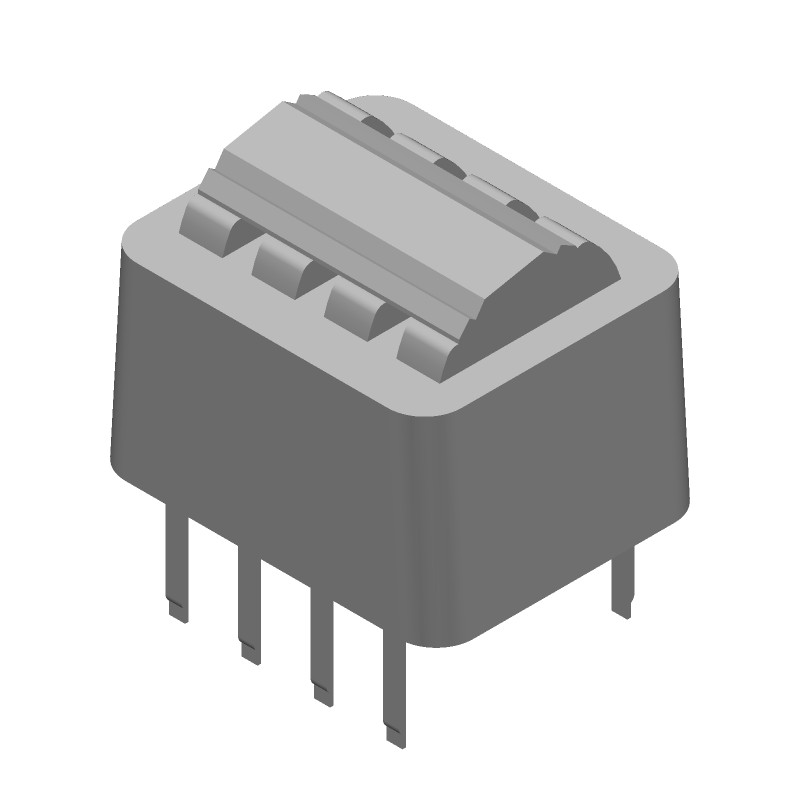 DPDT Rotary Slide DIP Switch, 1.5A, 50VDC, PC Pins, Thru-Hole
