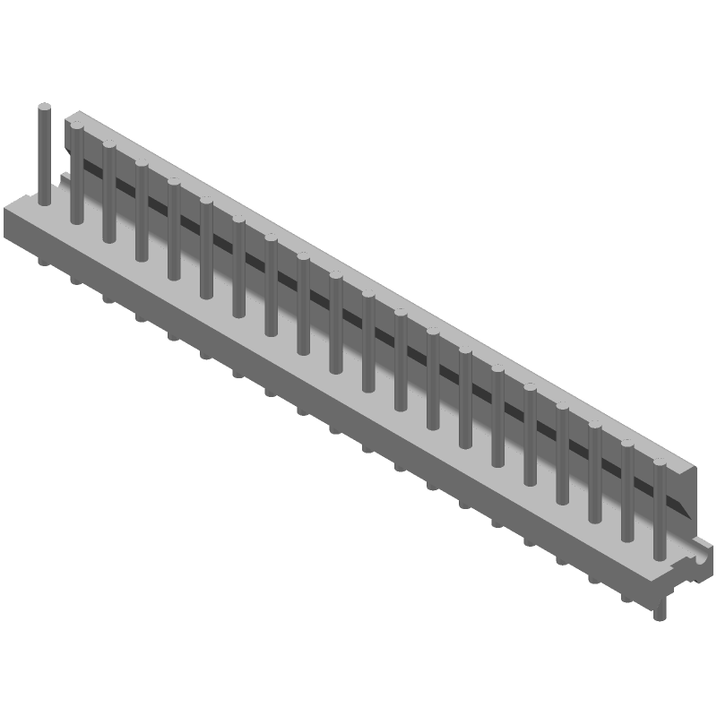 20 Pos Wire-to-Board Header, 7A, 600V, 3.96mm Pitch, Solder ST
