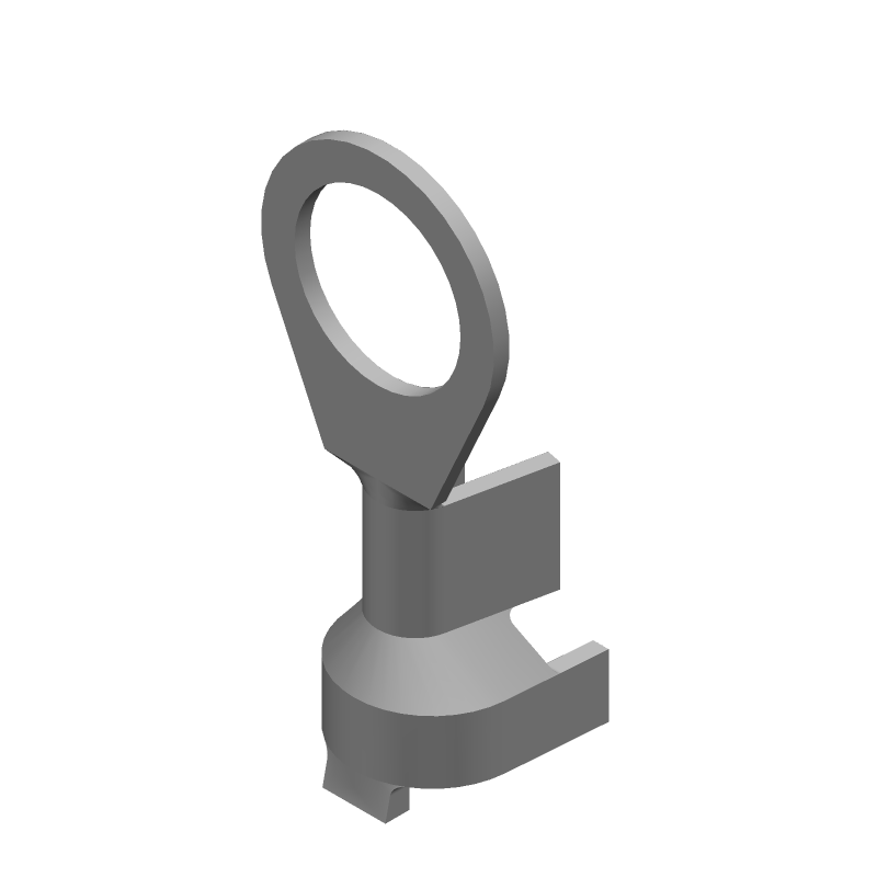 Ring Terminal, 14-18AWG, Brass, Insulated, Crimp, 105°C