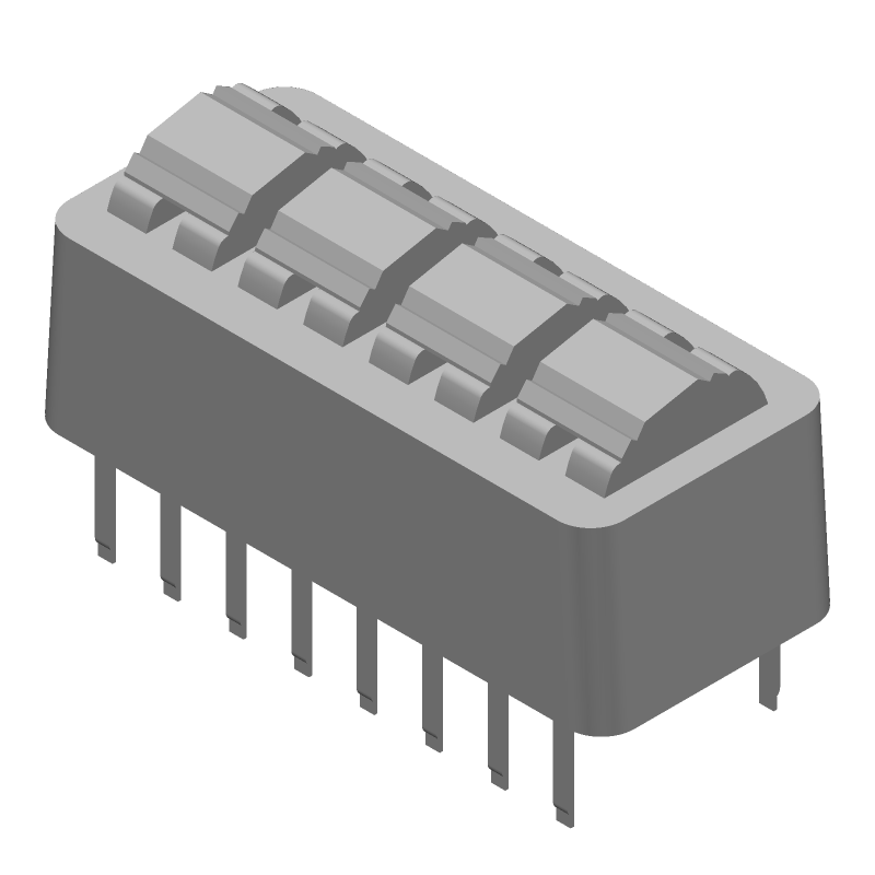DIP Switch SPDT 8 Pos 1.5A 24VDC PC Pin Thru-Hole