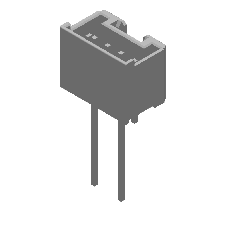 4P 2.5mm Pitch Wire-to-Board HDR, Vertical, Tin, 3A