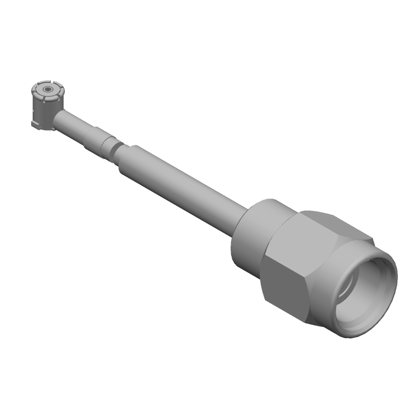 SMA Plug to SMA Plug Coax Connector, 6GHz, 50R, Gold Plated