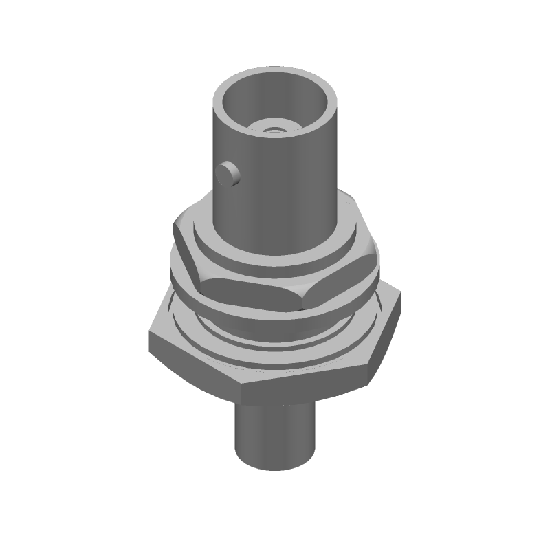 RF Coaxial Connector, BNC, Female, 4GHz, 50 Ohm, Panel Mount, Crimp