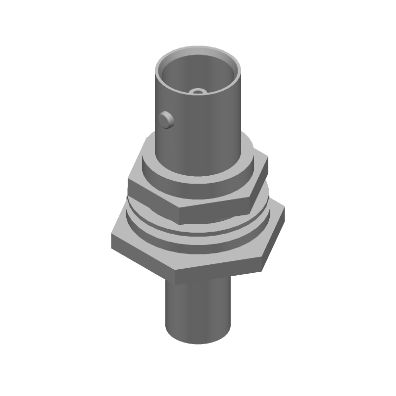 BNC 75R Crimp ST Panel Mount RCP Male Connector