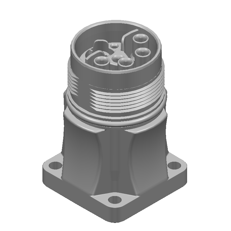 Conn M23 Circular SKT 13 POS Crimp ST Cable Mount 13 Terminal 1 Port