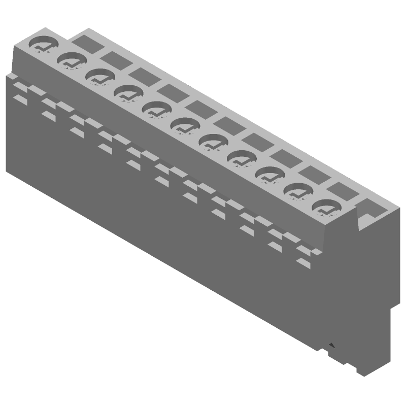 11 Pos Terminal Block, 5.08mm Pitch, 16A, 300V, Screw, Green