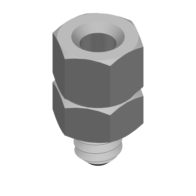 Connector Accessories Female Screw Lock Straight Carton