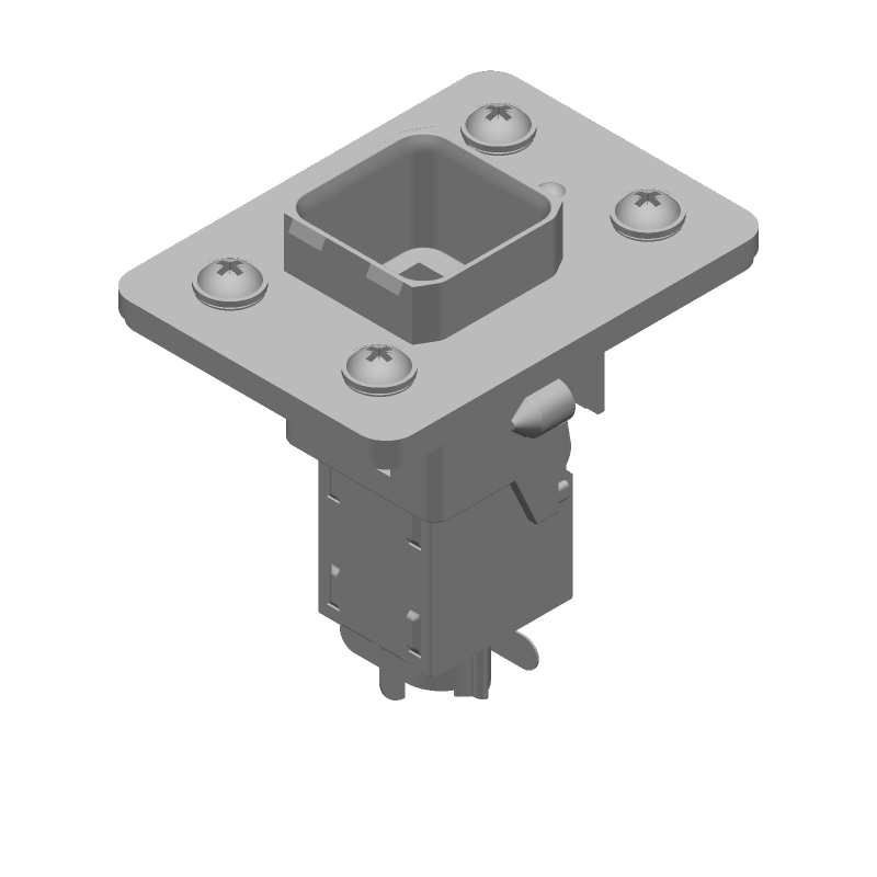 Connector Accessories Frame Kit Straight Polybutylene Terephthalate Black Package