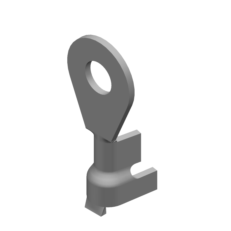 Ring Terminal, 16-20AWG, Brass, Tin, 19.4mm L