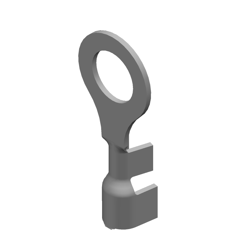 Brass Ring Terminal 14-16AWG Tin Crimp Straight