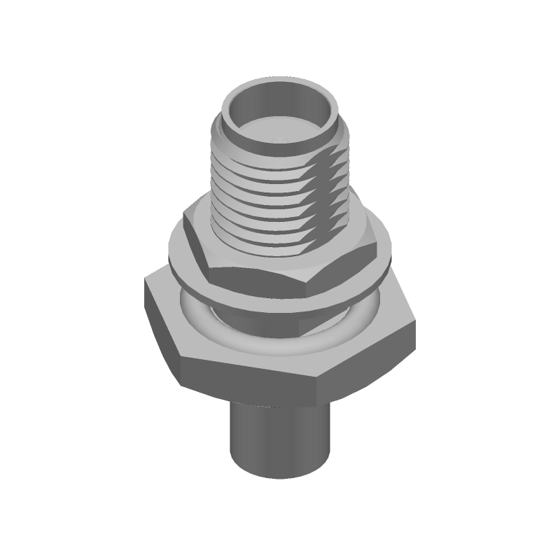 SMA RF Connector, 18GHz, 50R, Solder, Straight, Male, Gold