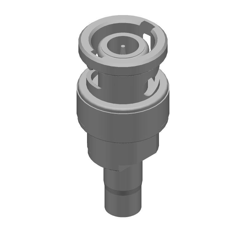 BNC Plug, Male, 2.5GHz, 50R, Crimp, Straight