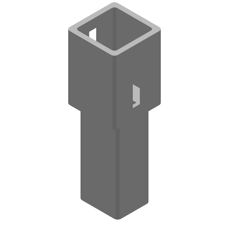 1 Pos Nylon Female Header, Straight, Quick Connect