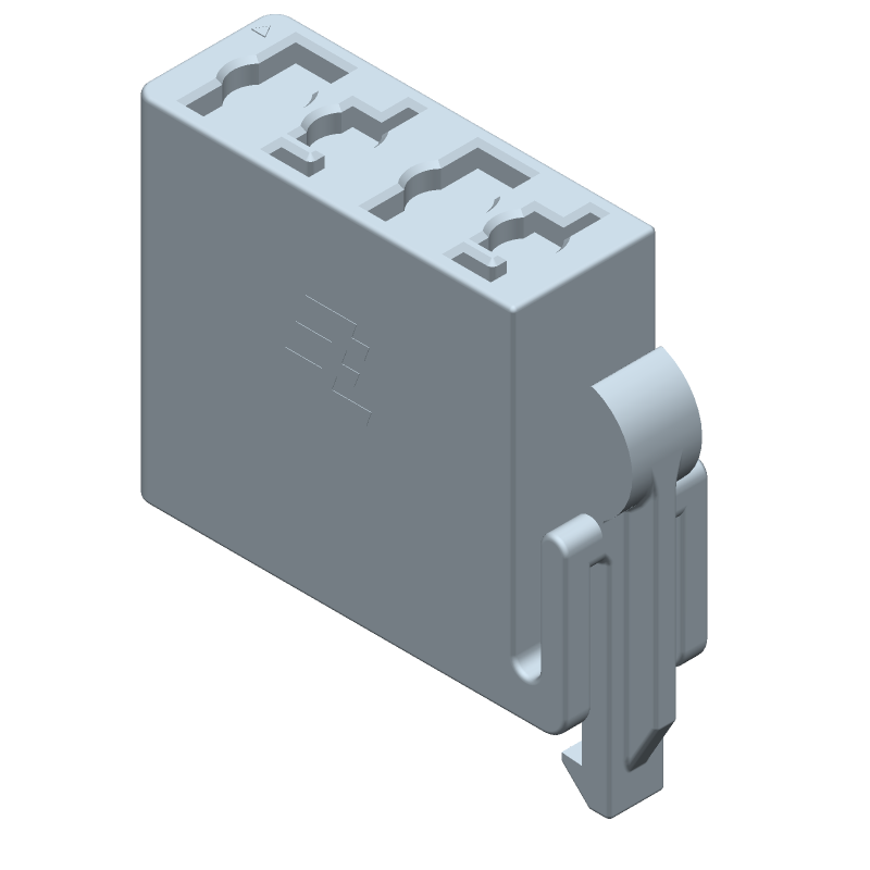 4 Pos Wire-to-Board Receptacle, Black, 6A, 125V