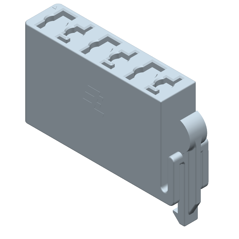 6 Pos Wire-to-Board Receptacle, 125V, 6A, Black