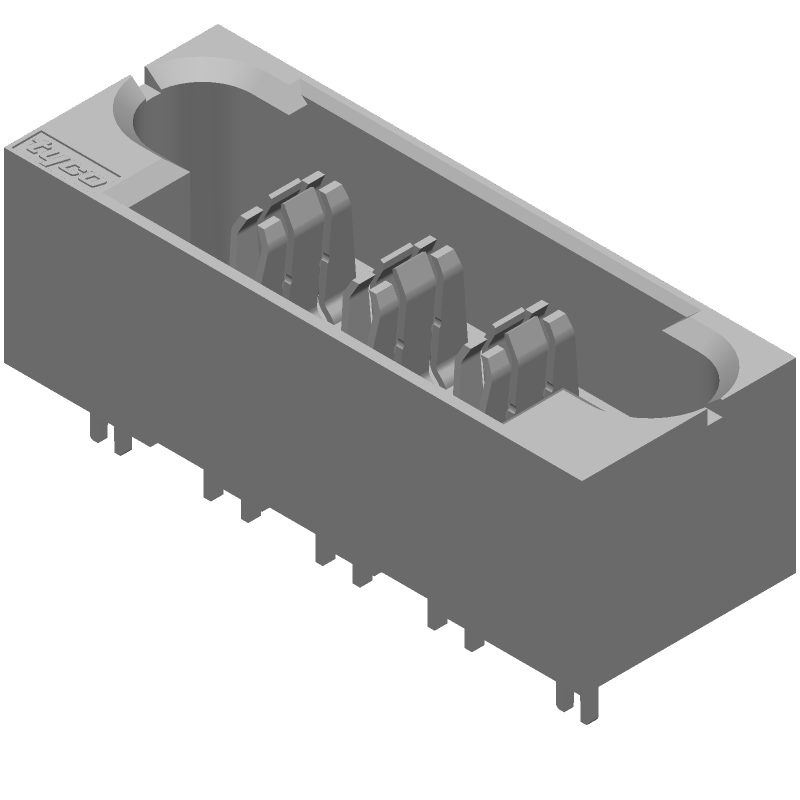 3 Pos Power Connector, 42A, Press-Fit, Thru-Hole, 7.62mm Pitch