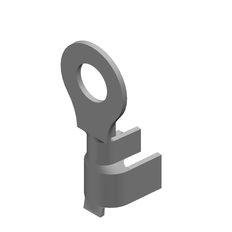 Ring Terminal, Brass, Tin Plated, 14-18AWG, Crimp