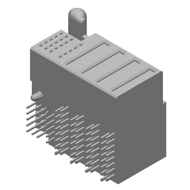 Conn Power RCP 4Power/20Signal POS Press Fit RA Thru-Hole 84 Terminal 1 Port Box/Tray