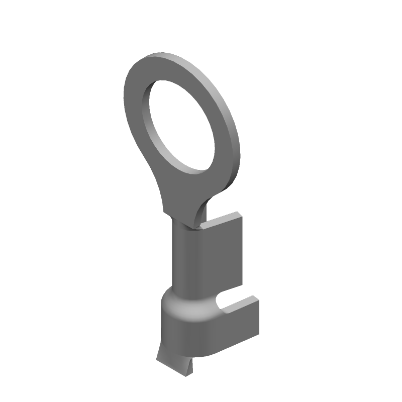 Brass Ring Terminal 18-22AWG Unplated Crimp Strip