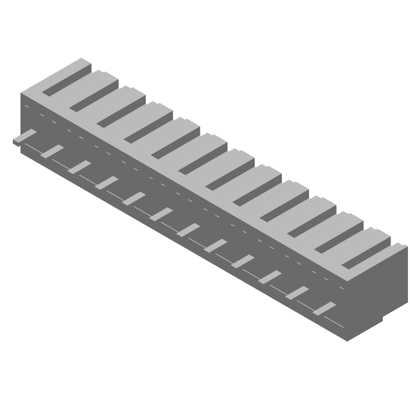 12 Pos Terminal Block, 150V, 12A, 3.81mm Pitch, Thru-Hole