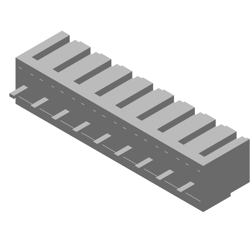 9 Pos Terminal Block, 12A, 150V, 3.81mm Pitch, Thru-Hole