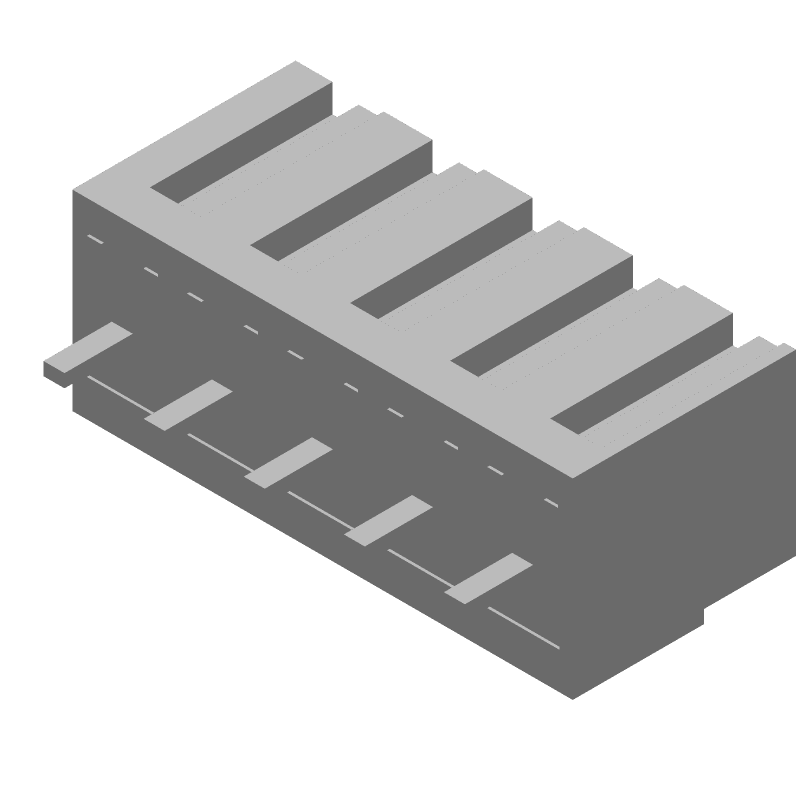 5 Pos Terminal Block, 12A, 150V, 3.81mm Pitch, Screw, Thru-Hole