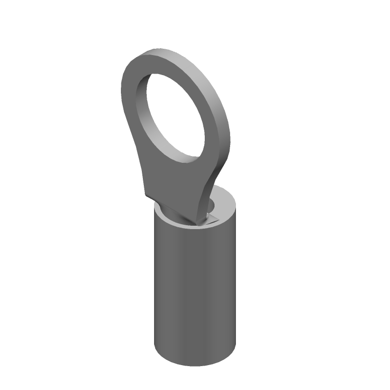 Ring Terminal, 16-22AWG Copper, Gold/Nickel Plated