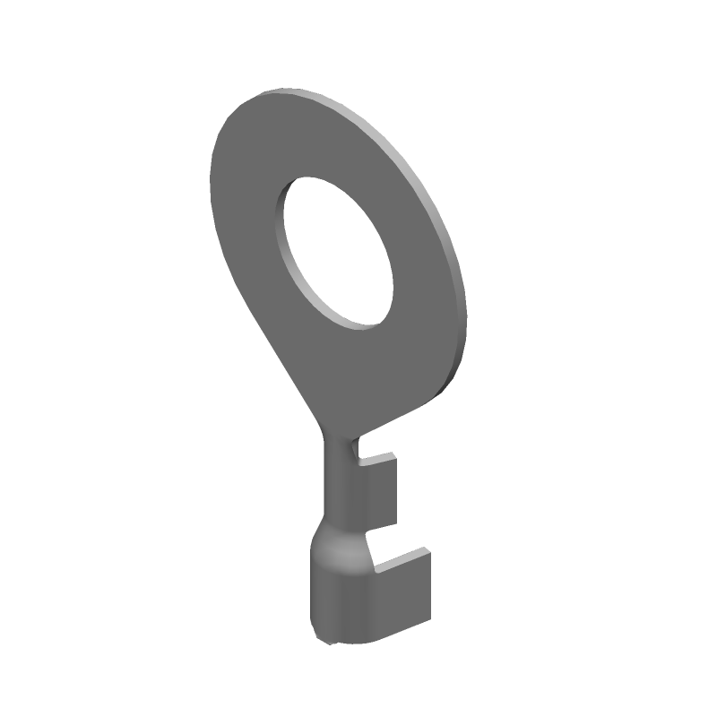 Ring Terminal, 14-18AWG, Steel, Unplated, Non-Insulated