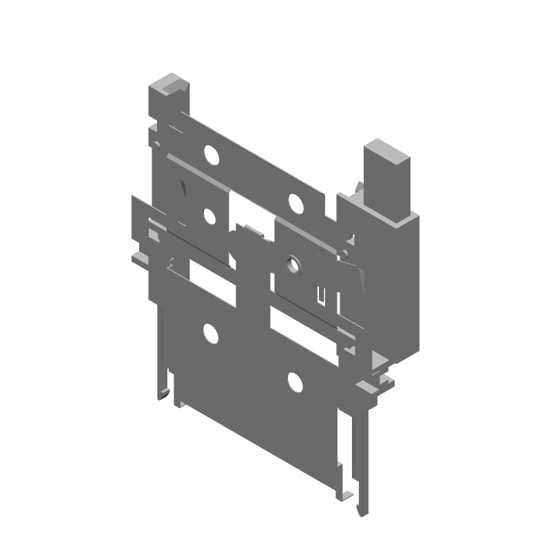 68 Pos Male Bronze Connector Accessory, Straight SMT, Black