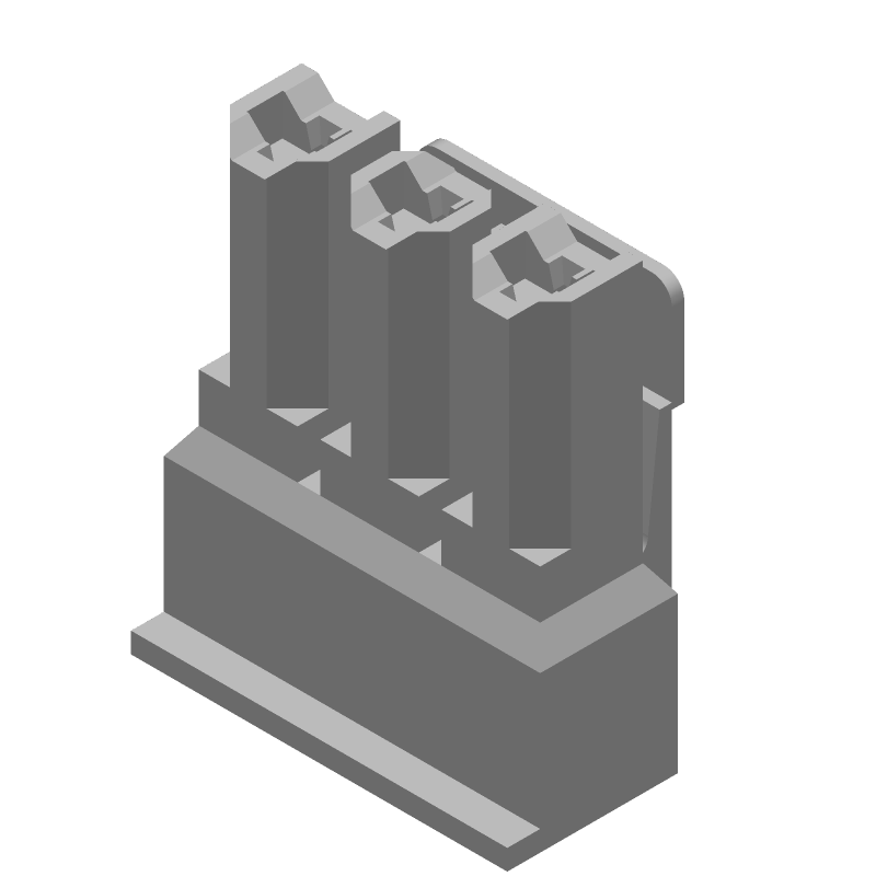 Conn Housing PL 6 POS Crimp ST Cable Mount