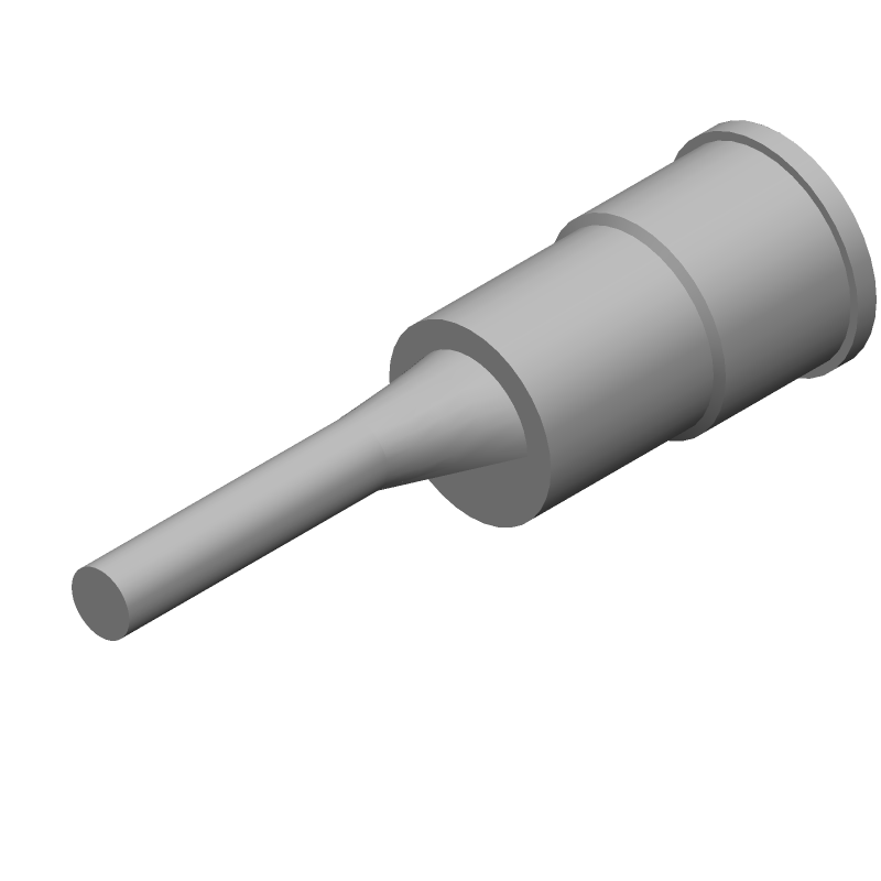 Blue Crimp Terminal, Copper, Tin Plated, 16AWG